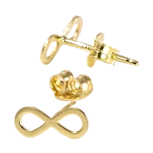 HOPE Kolczyki złote 585  infinity delikatne sztyft