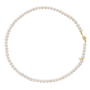 ADA KISS Naszyjnik małe perły białe naturalne choker ozdobne zapięcie