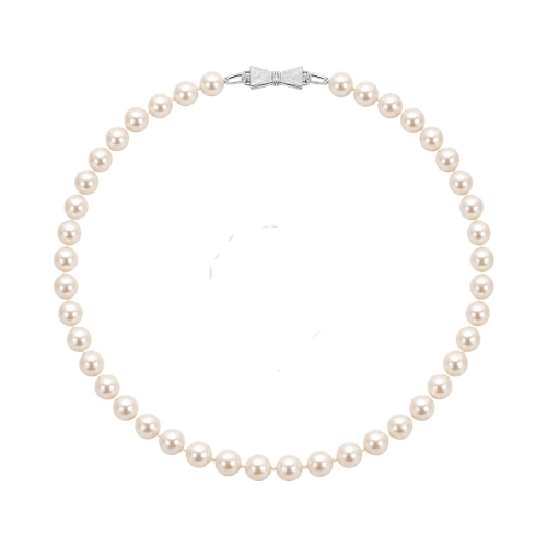 LAMAR  Naszyjnik z białych naturalnych pereł kolia chocker